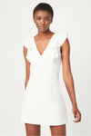 Front view of the French Connection Cameron Dress - Summer White