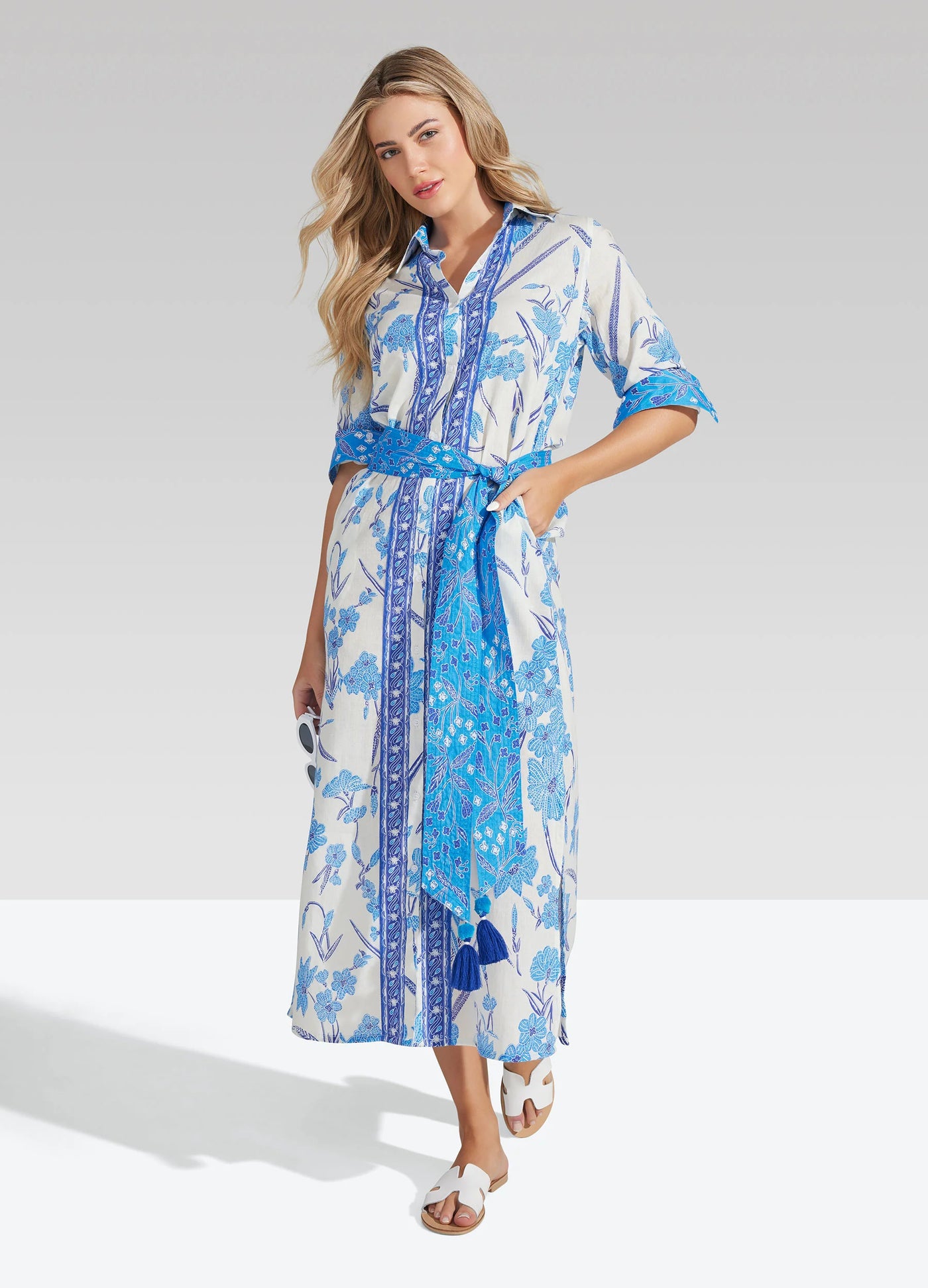 Bella Tu Milos Maxi Dress in Blue THE LUCKY KNOT Bella Tu Milos Maxi Dress in Blue THE LUCKY KNOT