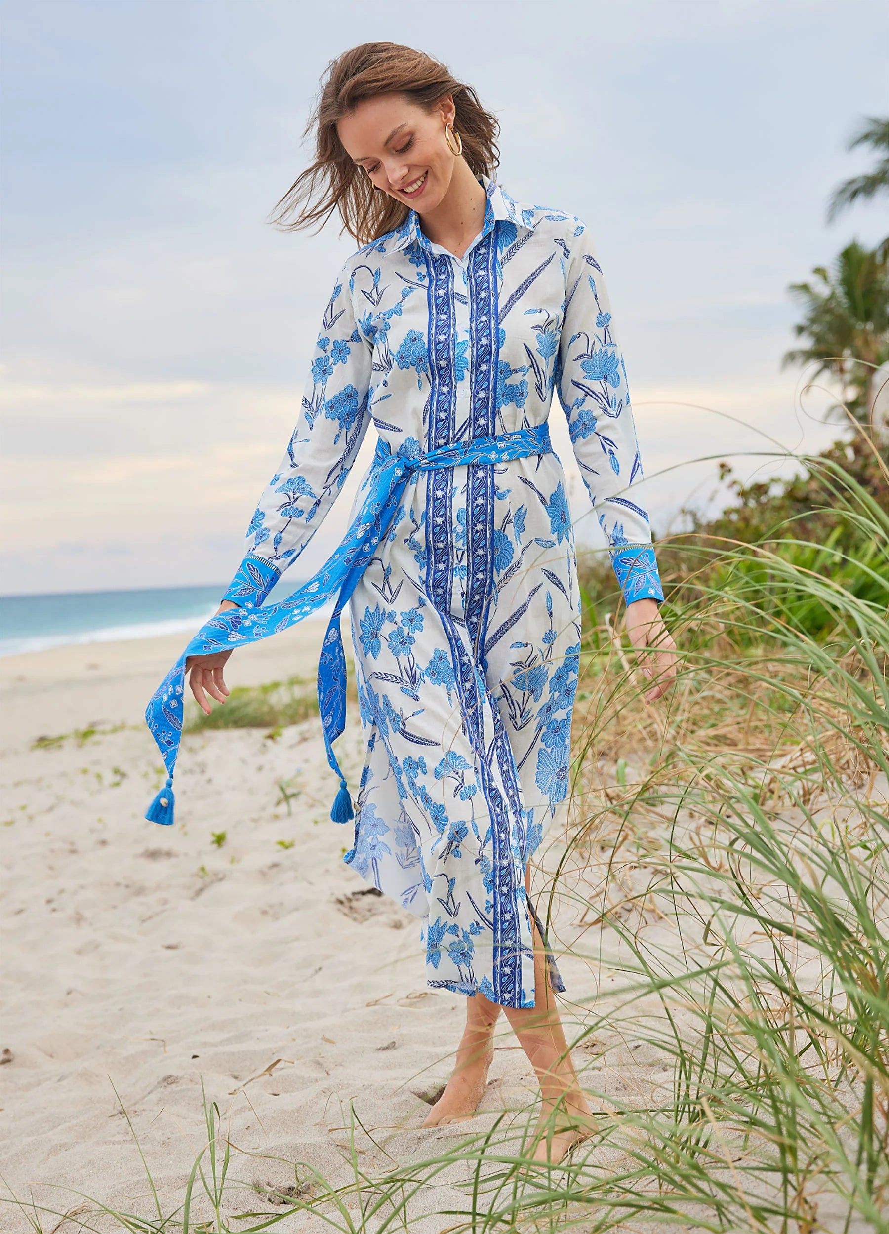 Bella Tu Milos Maxi Dress in Blue Medium