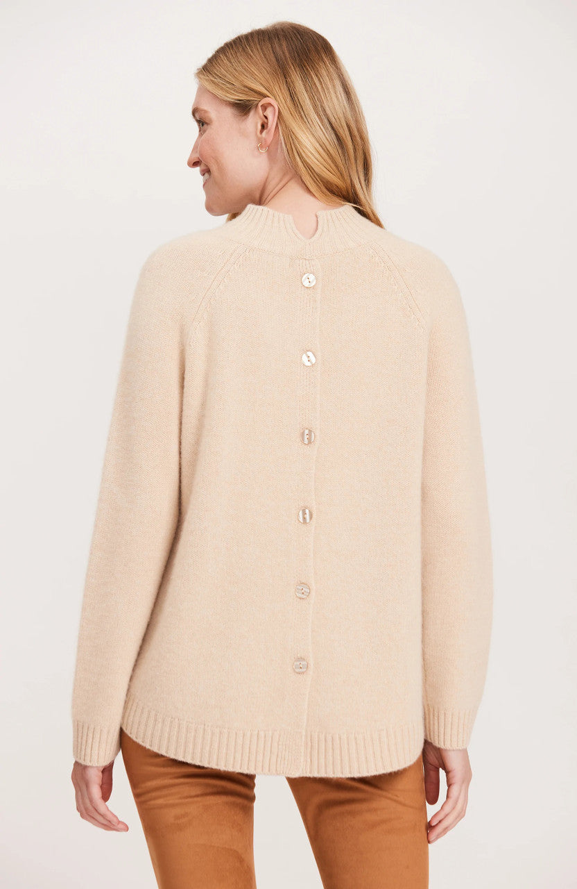 Button clearance back sweater