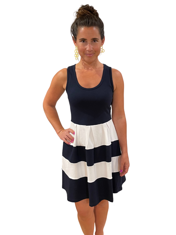 Front view of the Duffield Lane Ludington Dress - The Lucky Knot Edition