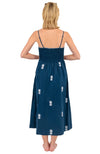 Back view of Gretchen Scott Fiesta Time Dress in Navy/White