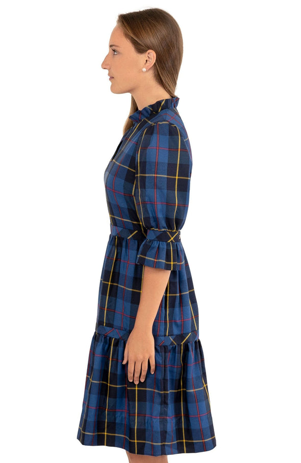 Side View in Gretchen Scott Teardrop Dress Blue
