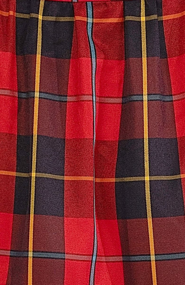 Gretchen Scott Teardrop Dress - Plaidly Cooper - Red Plaid