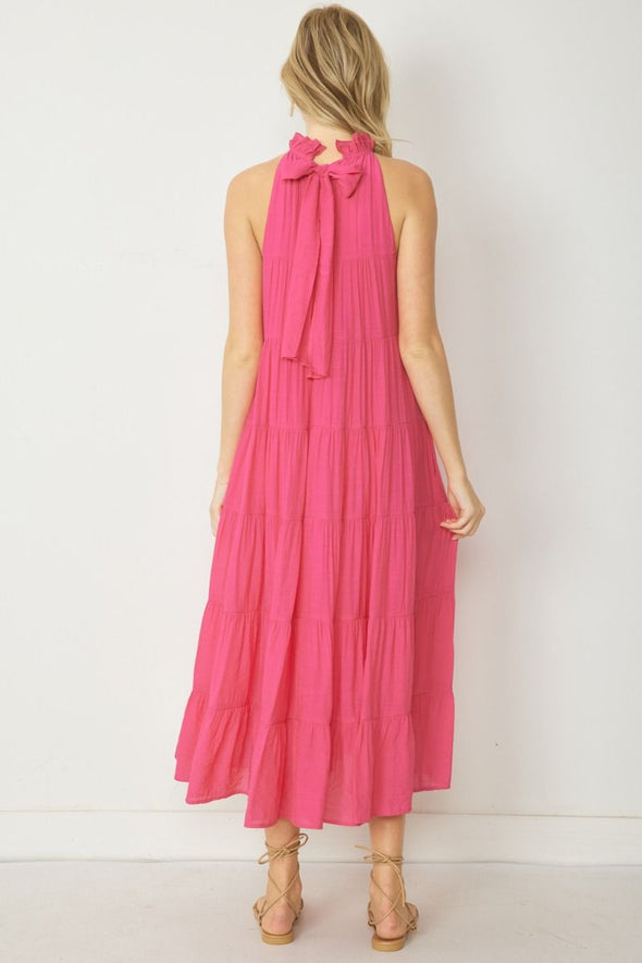 Chloe Maxi Dress - Hot Pink