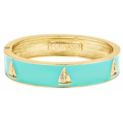 SAILBOAT BANGLE BRACELET - Aqua by Fornash from THE LUCKY KNOT