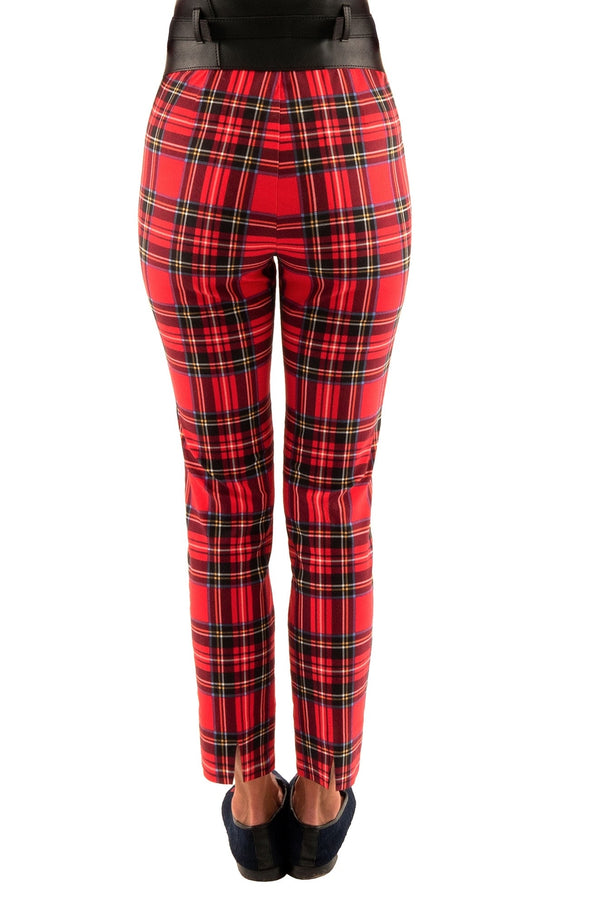 Back view of the Gretchen Scott Pull On Pant - Duke Of York - Red/Multi