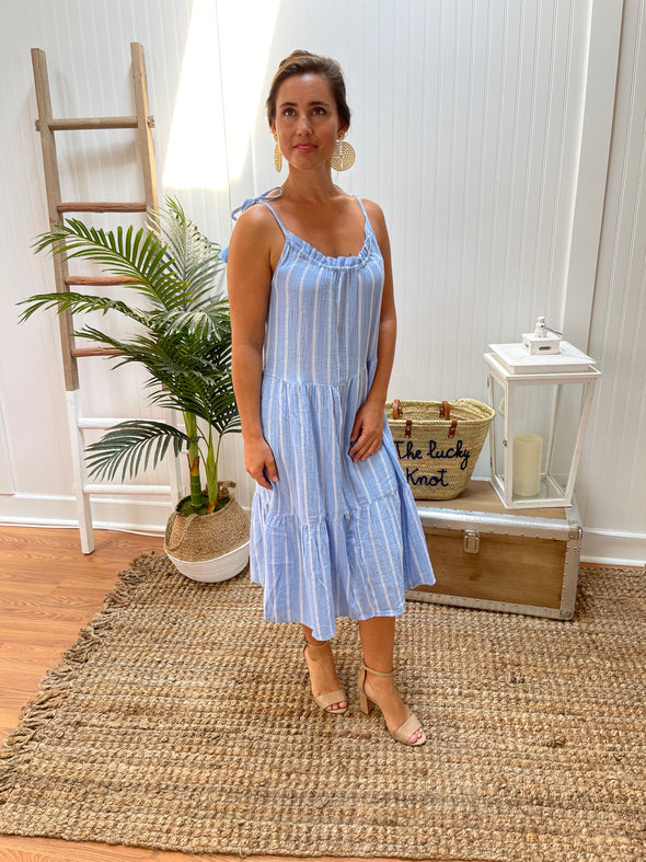 BeachLunchLounge Willa Beach Vibes Dress - Day Sky Maxi