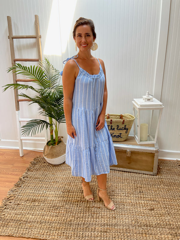 BeachLunchLounge Willa Beach Vibes Dress - Day Sky Maxi
