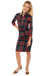 Full body image of Gretchen Scott Dapper Dress - Duke Of York - Black/Multi