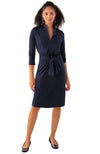 Full body image of Gretchen Scott Dapper Dress in Solid Navy