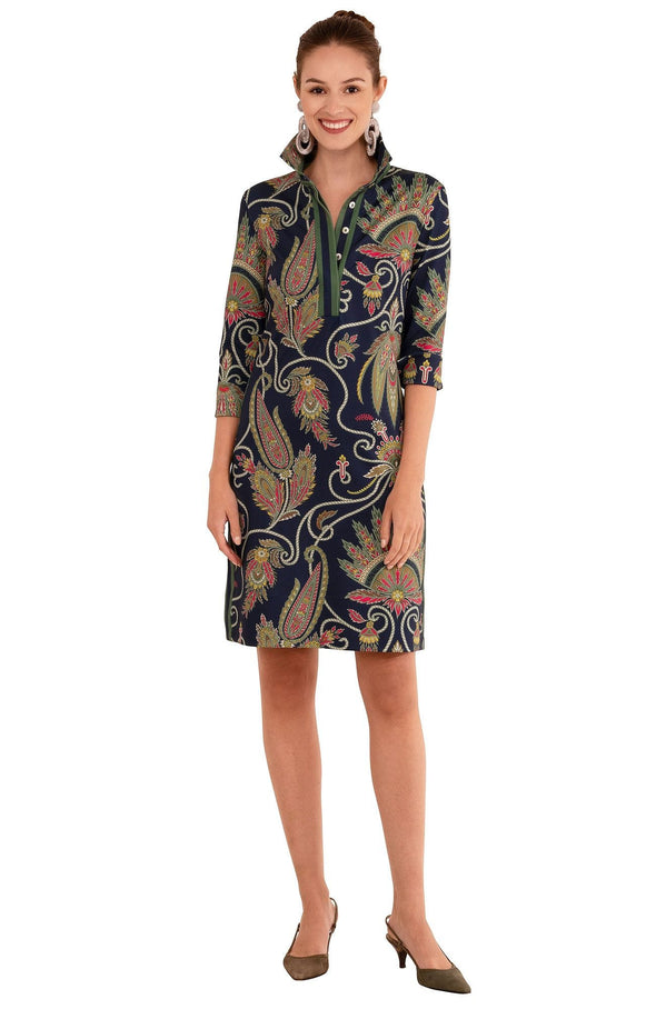 Full body image of Gretchen Scott Everywhere Dress - Plume - Navy
