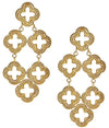 Flat view of the Lisi Lerch Neely Earrings - Gold