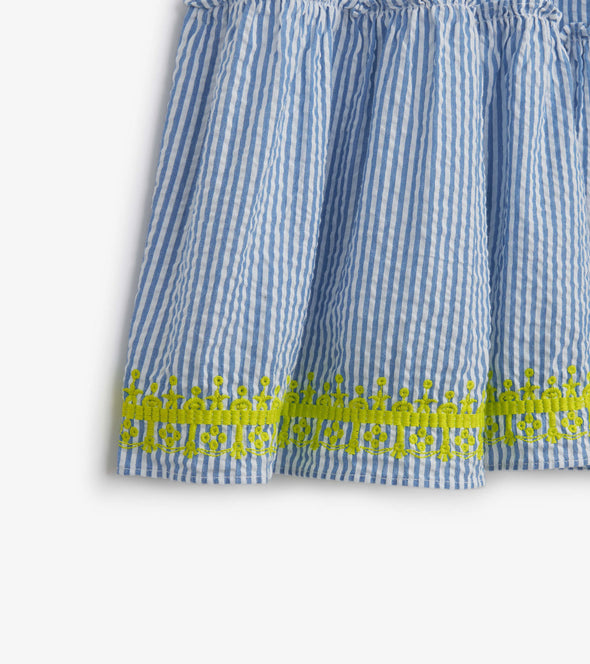 Details of the Hatley Sydney Midi Dress - Seersucker