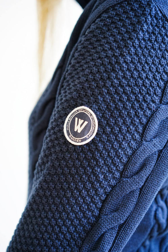Details of the Holebrook Annika T-Neck Windproof Sweater - Navy