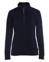 Flat view of the Holebrook Annika T-Neck Windproof Sweater - Navy