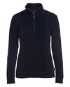 Flat view of the Holebrook Annika T-Neck Windproof Sweater - Navy