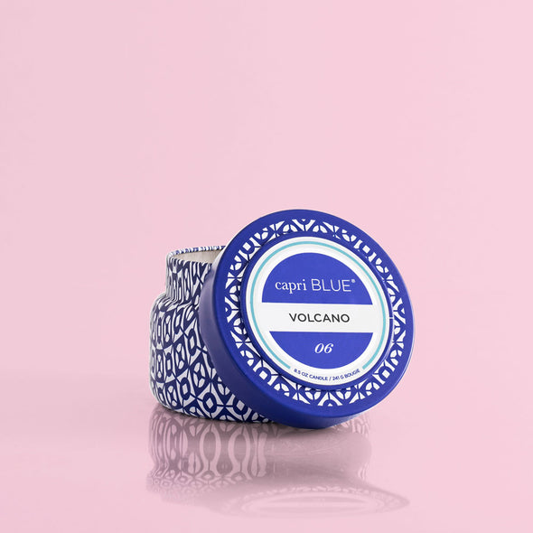 Capri Blue - Volcano Blue Printed Travel Tin Candle - 8.5oz