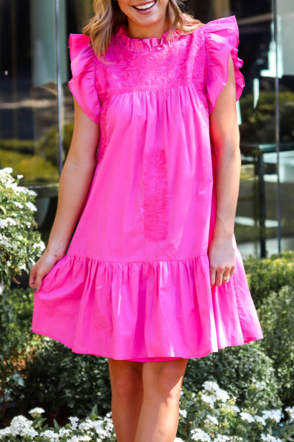 Close up shot of the J. Marie Wrin Dress